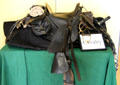 Confederate cavalry saddle in Jefferson Davis presidential library at Beauvoir. Biloxi, MS.