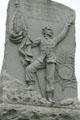 Ohio Monument of 30th infantry with soldier holding flag. Vicksburg, MS.