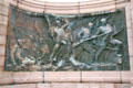 Bronze relief of Union soldiers on Missouri State Memorial. Vicksburg, MS.