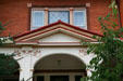 Decorative details of Largey Flats, built by one of Butte's Copper King families. Butte, MT.