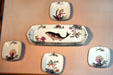 Seaweed decorated plates in Copper King Mansion. Butte, MT.