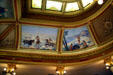 Historic murals in Old State Supreme Court at Montana State Capitol. Helena, MT.