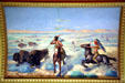 Chase of the Buffalo mural by F. Pedretti in Old State Supreme Court at Montana State Capitol. Helena, MT.