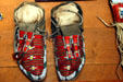 Cree quillwork moccasins at Montana Historical Society museum. Helena, MT.