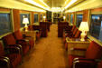 Union Pacific lounge car interior at Durham Western Heritage Museum. Omaha, NE.
