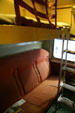 Union Pacific Pullman car seats & drop-down berth at Durham Western Heritage Museum. Omaha, NE.