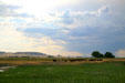 Chimney Rock as would have been seen by settlers as landmark on Oregon Trail. NE.