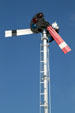 Semaphore on display at Cody Park Railroad Museum. North Platte, NE.