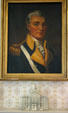 Portrait of Benjamin Pierce, father of the President, in Pierce Manse. Concord, NH.
