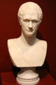 Marble bust of Alexander Hamilton by Giuseppe Ceracchi of Paris at Currier Museum of Art. Manchester, NH.
