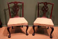 Rococo side chairs from MA at Currier Museum of Art. Manchester, NH.
