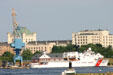 Coast Guard ship at Portsmouth Naval Shipyard. Portsmouth, NH.