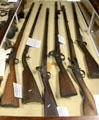 Civil War flintlocks at Woodman Museum. Dover, NH.