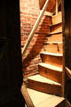 Steep steps in Garrison house at Woodman Museum. Dover, NH.