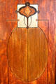 Arts & Crafts piano front panel by Everett of Boston at Stickley Museum at Craftsman Farms. Morris Plains, NJ.