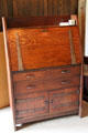 Oak writing desk #550 by Craftsman Workshops of Eastwood, NY at Gustav Stickley Museum at Craftsman Farms. Morris Plains, NJ.