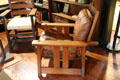 Arts & Crafts arm chairs at Stickley Museum at Craftsman Farms. Morris Plains, NJ.