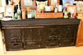 Antique cast iron stove by Bramhall Deane Co. of New York at Stickley Museum at Craftsman Farms. Morris Plains, NJ.