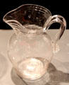 Clear glass pitcher possibly New England or Pittsburgh at Museum of American Glass. Milville, NJ.