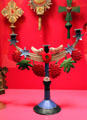 Candleholder from Ecuador at Museum of International Folk Art. Santa Fe, NM.