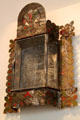 Tin niche at Museum of Spanish Colonial Art. Santa Fe, NM.