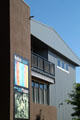 Art gallery in Santa Fe Railyard district. Santa Fe, NM.