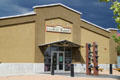 Santa Fe Farmers Market building in Railyard district. Santa Fe, NM.