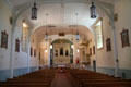 Interior of San Felipe de Neri Church. Albuquerque, NM.
