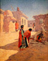 Pueblo of Zuni Bread Makers by Warren Rollins at Albuquerque Museum. Albuquerque, NM.