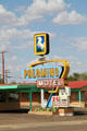 Palomino Motel sign left from Route 66 days. Tucumcari, NM.