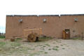 La Hacienda de los Martinez adobe fortress & trade center at original northern end of El Camino Real, now one of few remaining Spanish Colonial buildings in New Mexico style. Taos, NM.