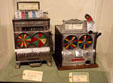 Silver Cup & Duo by Fey spinning flat wheel slot machines at Nevada State Museum. Carson City, NV.