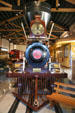 Details of Virginia & Truckee steam locomotive #22 at Nevada State Railroad Museum. Carson City, NV.