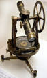 Transit used to survey V&TRR track at Nevada State Railroad Museum. Carson City, NV.