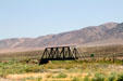 Iron rail bridge beside I-80. NV