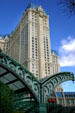 Paris Las Vegas Hotel building over arcade structure. Las Vegas, NV.