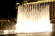 Bellagio fountain at night. Las Vegas, NV.