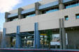 Atomic Testing Museum building preserves history of U.S. Atomic Test Center near to Las Vegas. Las Vegas, NV.