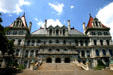 New York State Capitol staircase is one of largest in USA. Albany, NY.