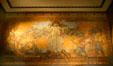 Buffalo City Hall Art Deco mural by William de Leftwich Dodge showing Peace between the United States & Canada with the Peace Bridge & winged goddess joining the two halves. Buffalo, NY.