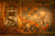 Buffalo City Hall mural detail by William de Leftwich Dodge of prosperity through railroads & construction. Buffalo, NY.