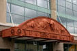 Buffalo reliefs on entrance of HSBC Arena. Buffalo, NY.
