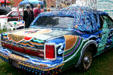 Oooh La Lincoln of the Queen City sculpture by William Jobling, Ann Vilby & Donna Loviero in Art on Wheels Fair. Buffalo, NY.