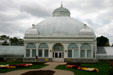 Entrance arches of conservatory of Botanical Gardens which were designed by Frederick Law Olmstead. Buffalo, NY.