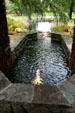 Wright's octagonal pool flowing into Graycliff pond. Buffalo, NY.