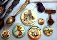 Souvenir buttons from Pan-Am Exposition at Buffalo History Museum. Buffalo, NY.