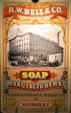 Poster for R.W. Bell & Co. Soap Manufacturers poster at Buffalo History Museum. Buffalo, NY.