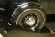 Spare tire on 1934 Pierce-Arrow Town Brougham in Pierce-Arrow Museum. Buffalo, NY.