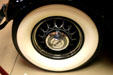 White wall tire on 1934 Pierce-Arrow Town Brougham in Pierce-Arrow Museum. Buffalo, NY.