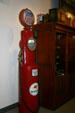 Antique gas pump in Pierce-Arrow Museum. Buffalo, NY.